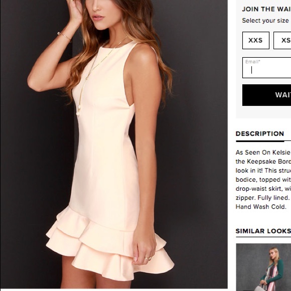 KEEPSAKE the Label Dresses & Skirts - Keepsake - Light Peach Dress